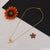 1 gram gold plated with diamond sparkling design necklace