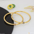 1 Gram Gold Plated With Diamond Stunning Design Bangles For Ladies - Style A014