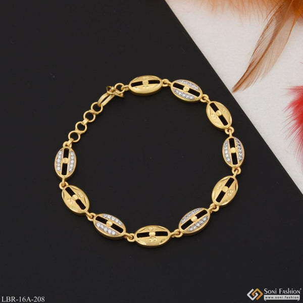 Women's Yellow Gold Slave Bracelet with Links 36710030030 36710030030