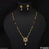 1 Gram Gold Plated With Diamond New Style Mangalsutra Set For Women - Style A210