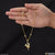 1 Gram Gold Plated With Diamond New Style Necklace Set For