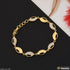 1 Gram Gold Plated With Diamond Superior Quality Bracelet For Ladies - Style A199