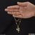 1 gram gold plated with diamond superior quality necklace