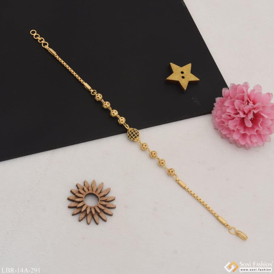 Buy Charming American Diamond Rose Gold Bracelet Design