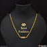 1 Gram Gold Plated with Diamond Unique Design Necklace for Ladies - Style A229