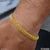 1 gram gold plated distinctive design best quality bracelet