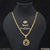 1 gram gold plated om excellent design chain pendant combo