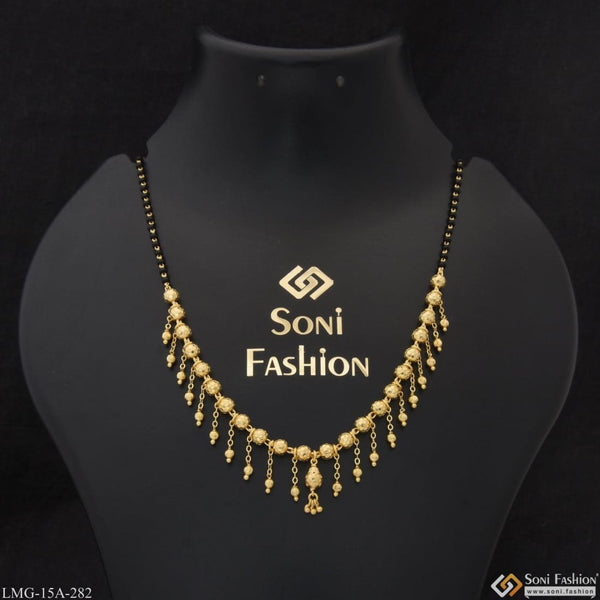 1 gram gold plated fancy design unique mangalsutra for women