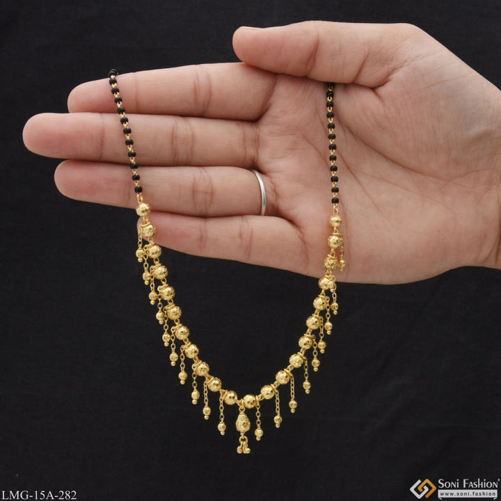 Gram Gold Plated Fancy Design Unique Design Mangalsutra for Women Style A282