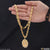 1 gram gold plated om fashionable design chain pendant combo
