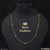 1 gram gold plated fashionable glittering design chain for