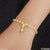 1 gram gold plated fashionable sparkling design bracelet for