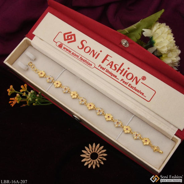 Rose Gold Flower Indian Design Diamond Bracelet for Women at Rs 3699.00 |  Diamond Bracelets in Surat | ID: 26278075512