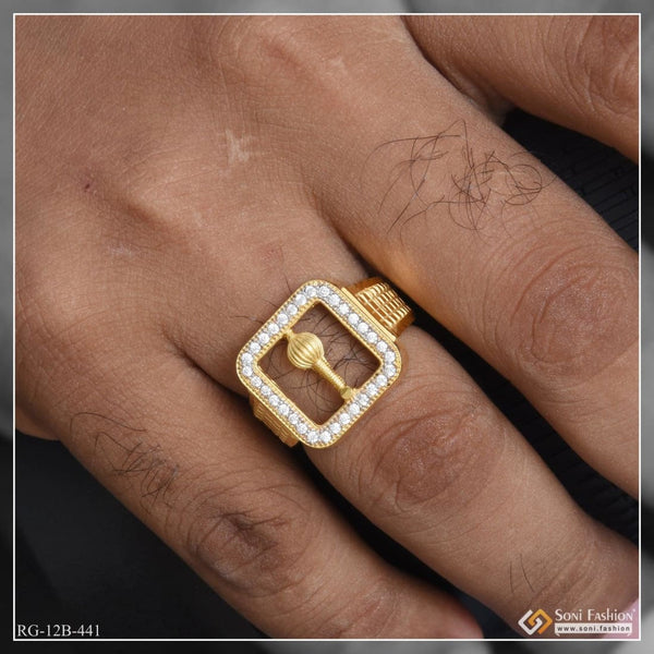 1 Gram Gold Plated With Diamond Eye-catching Design Ring For Ladies - Style  Lrg-066 at Rs 600.00 | सोने का पानी चढ़ी हुई अंगूठी - Soni Fashion, Rajkot  | ID: 2852576782755