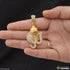 1 Gram Gold Plated Ganesha with Diamond Delicate Design Pendant for Men - Style B625