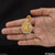 1 Gram Gold Plated Ganesha With Diamond Extraordinary