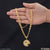 1 Gram Gold Plated Ganpati Gorgeous Design Chain Pendant