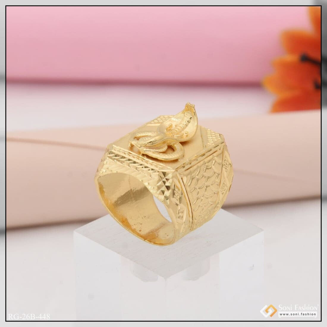 P.C. Chandra Jewellers 22KT (916) Gold Ring For Womens - 1 Gram :  Amazon.in: Fashion