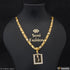 1 Gram Gold Plated Goga Maharaj Best Quality Chain Pendant Combo for Men (CP-B910-B253)