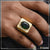 1 gram gold plated green stone with diamond best quality