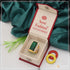 1 Gram Gold Forming Green Stone with Diamond Gorgeous Design Ring - Style B002