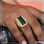 1 Gram Gold Plated Green Stone With Diamond Gorgeous Design