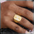 1 gram gold plated hand-crafted delicate design ring for men