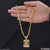 1 Gram Gold Plated Om Hand-crafted Design Chain Pendant