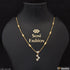 1 Gram Gold Plated Heart with Diamond Chic Design Necklace for Ladies - Style A240