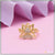 1 gram gold plated heart on flower with diamond designer