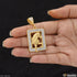 1 Gram Gold Plated Horse with Diamond Delicate Design Pendant for Men - Style B619