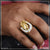 1 gram gold plated horse with diamond glamorous design ring