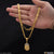 1 gram gold plated jaguar artisanal design chain pendant