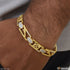 1 Gram Gold Plated Jaguar with Diamond Antique Design Bracelet for Men - Style C560