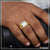 1 gram gold plated jaguar with diamond antique design ring