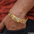 1 gram gold plated jaguar with diamond funky design bracelet