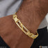 1 Gram Gold Plated Jaguar with Diamond Hand-Crafted Bracelet for Men - Style C553