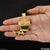 1 Gram Gold Plated Jay Mogal Etched Design High-quality
