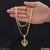 1 Gram Gold Plated Khanda Excellent Design Chain Pendant