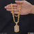 1 Gram Gold Plated Khodiya Maa Funky Design Chain Pendant