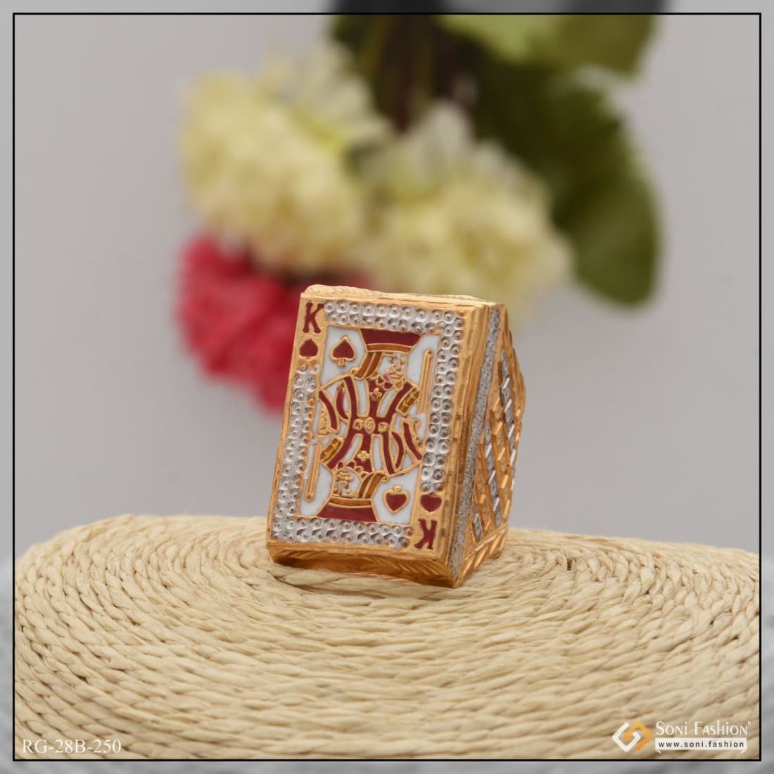 King Biscuit 916 Biscuit Ring Ring MEN KING DOLLAR 100% Thai