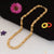 High quality 1 gram gold plated chain with flower and purple accent