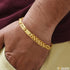 1 Gram Gold Plated Kohli With Nawabi Prominent Design Bracelet for Men - Style C823