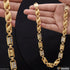 1 Gram Gold Plated Kohli Nawabi Sophisticated Design Chain for Men - Style C411