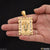 1 gram gold plated krishna with diamond best quality pendant