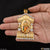 1 Gram Gold Plated Krishna Etched Design High-quality