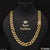1 gram gold plated link with diamond glamorous design chain