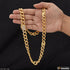 1 Gram Gold Plated Linked with Diamond Fashionable Design Chain for Men - Style C598