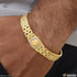 1 Gram Gold Plated Lion with Diamond Glamorous Design Bracelet for Men - Style C556