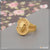 1 gram gold plated lion distinctive design best quality ring